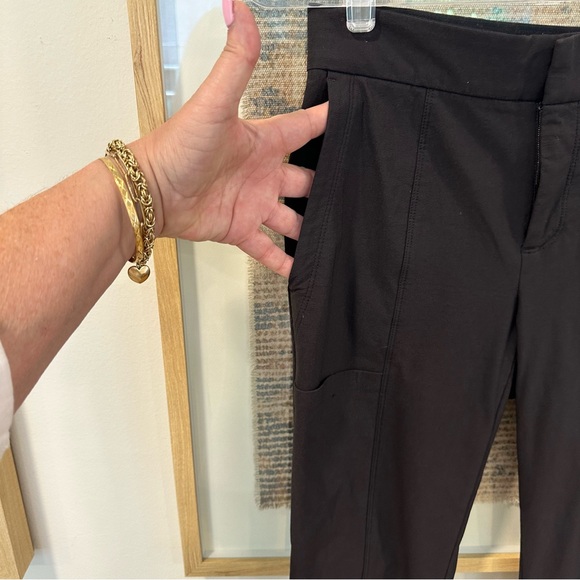 Athleta Wander Stash Skinny Pants Mid Rise Womens 2 Black | N275 - Picture 3 of 9